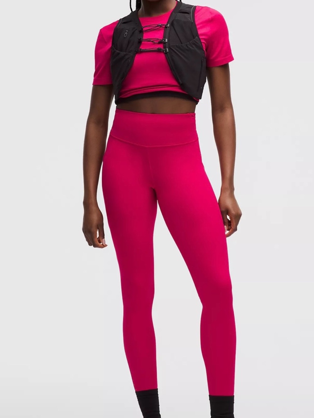 Lululemon Fast & Free High Rise 25” Leggings Pink Size 6